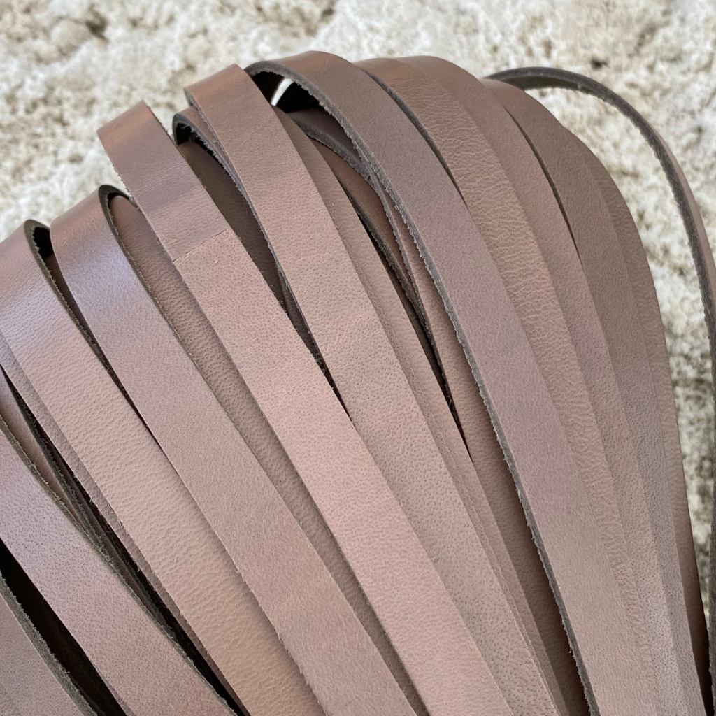 Taupe leather
